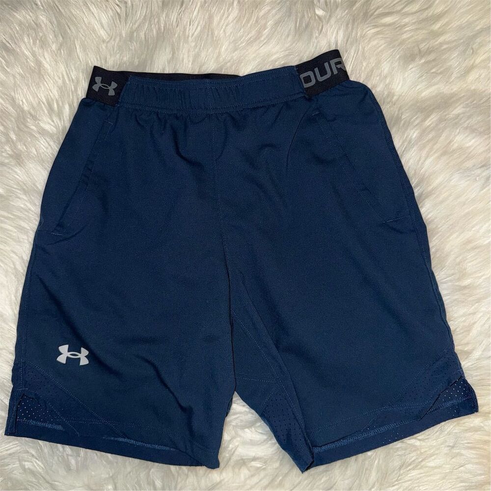 Under Armour Men's Vanish Woven Training Shorts Blue Size M Athletic‎ Fit